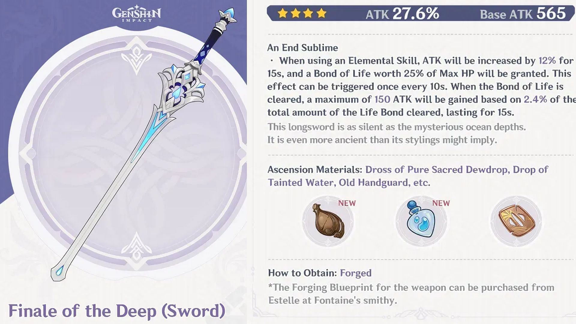4-star Sword Finale of the Deep (Image via Sportskeeda Gaming/HoYoverse)